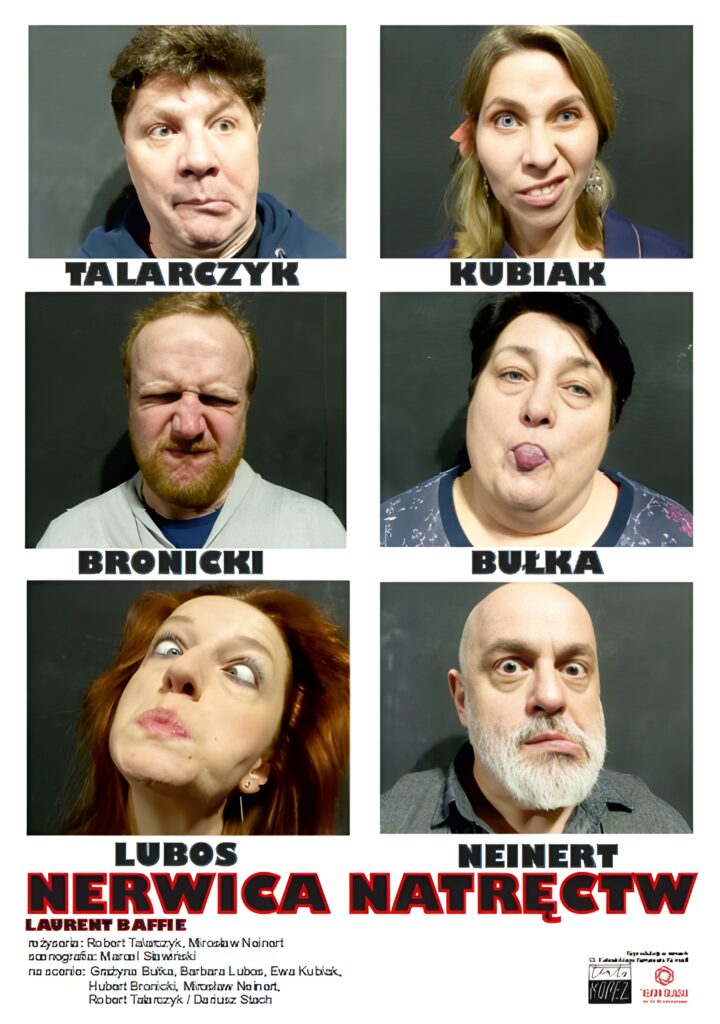 plakat sztuki "Nerwica natręctw" teatr Korez